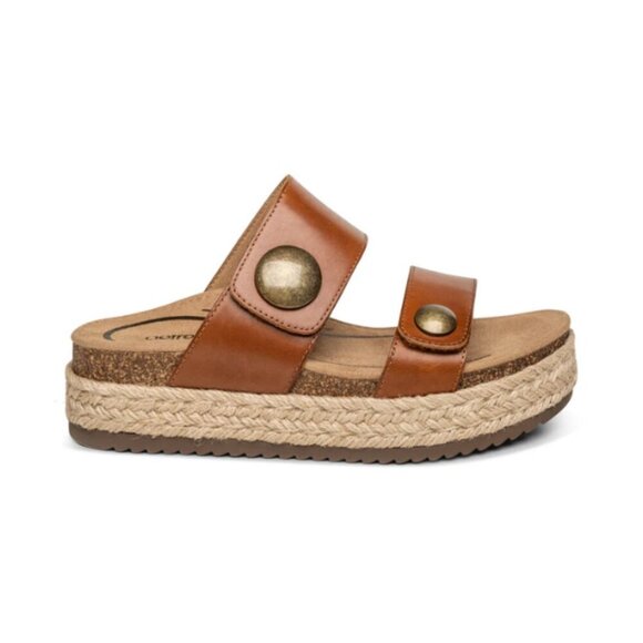 Aetrex | Sofie Platform Sandal - Cognac - Picture 2 of 9